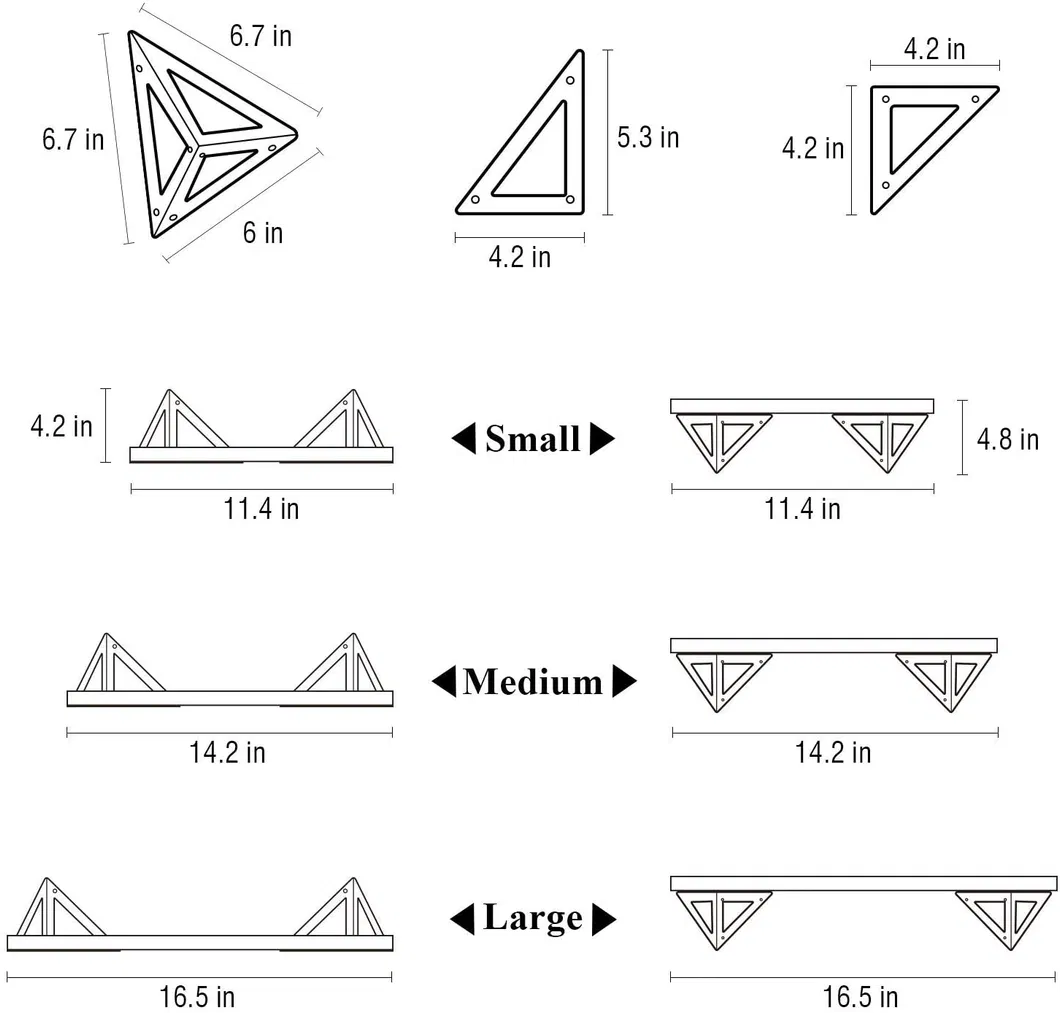 estanter&iacute;as, soportes para estantes de montaje en pared de metal con &aacute;ngulo en forma de 90 L. Soportes triangulares para estanter&iacute;as, 
