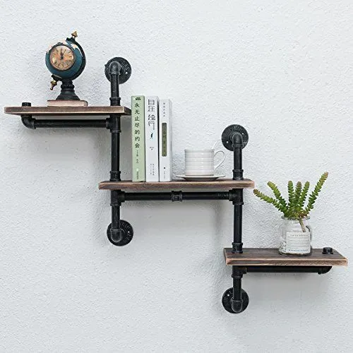 juego de accesorios de ba&ntilde;o, soporte de tubo r&uacute;stico, toallero de montaje en pared, 