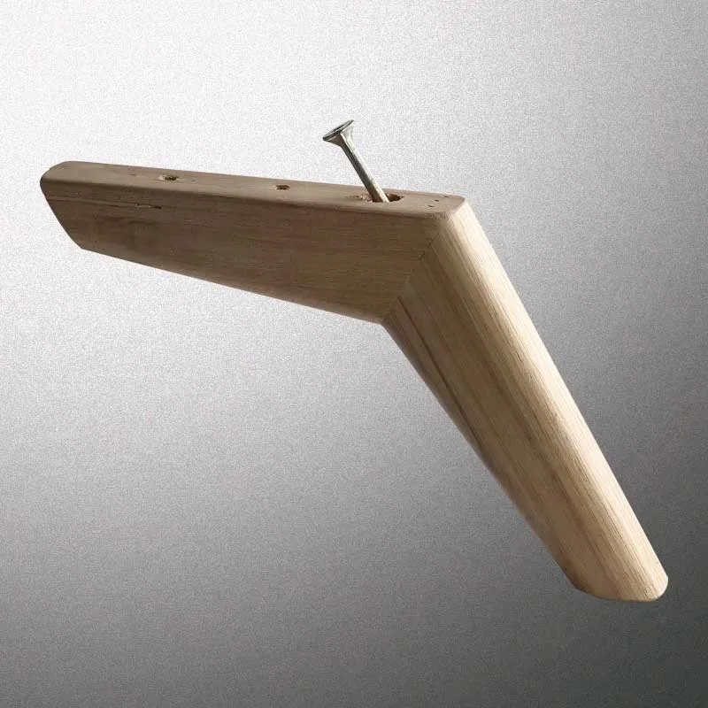 Cono inclinado Patas de madera en 7 colores de pintura en aerosol Patas de madera 