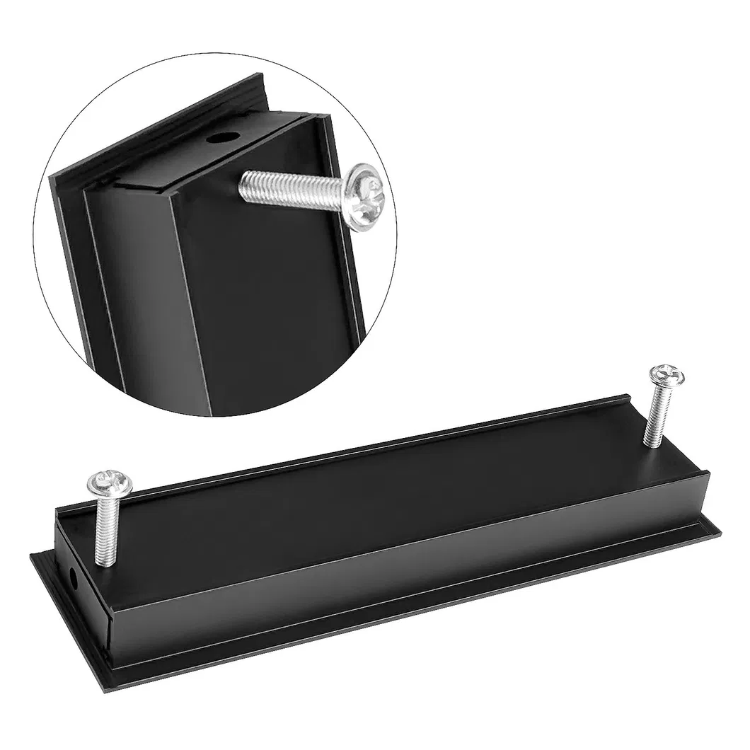 empotrados Armario empotrado rectangular negro Tirador empotrado Tirador oculto Tiradores 