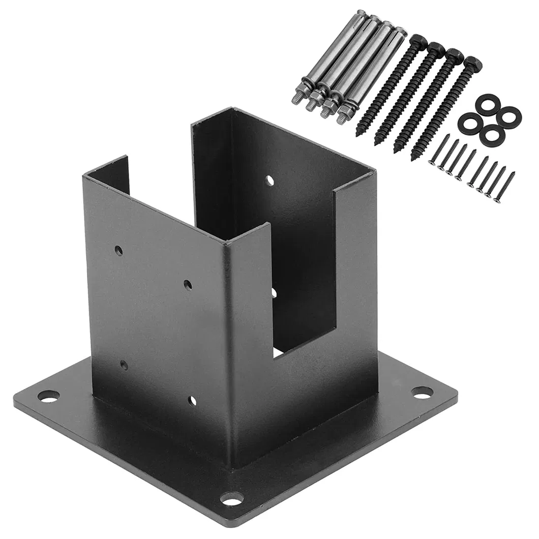 acero inoxidable 4X4, hardware del kit de bricolaje para p&eacute;rgola/cenador Soporte de &aacute;ngulo recto de 4 v&iacute;as de 