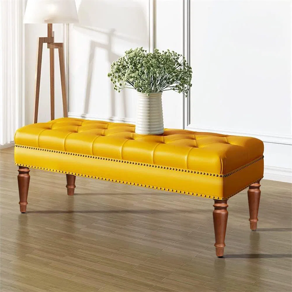 Patas de cama de madera maciza de 