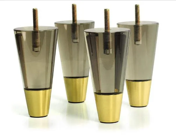 Herrajes para muebles modernos Patas acr&iacute;licas para sillas y sof&aacute;s