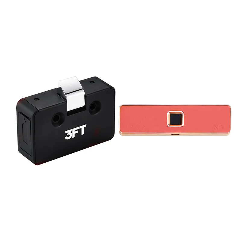 Умный биометрический кожаный скрытый замок картотеки Электронные USB перезаряжаемые замки ящика Умный биометрический кожаный замок скрытого картотеки 