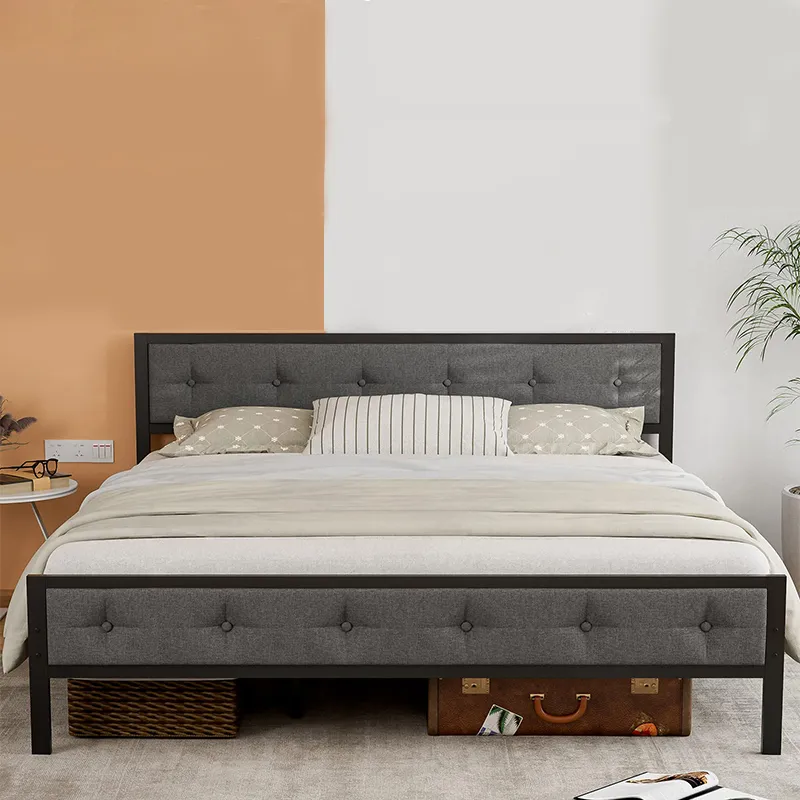 Armaz&oacute;n de cama tama&ntilde;o King California de metal 