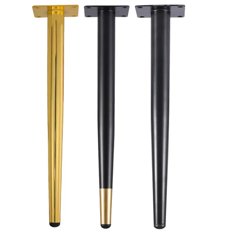 Silla c&oacute;nica Muebles de acero de lat&oacute;n y hierro dorado Patas de mesa de centro de metal 