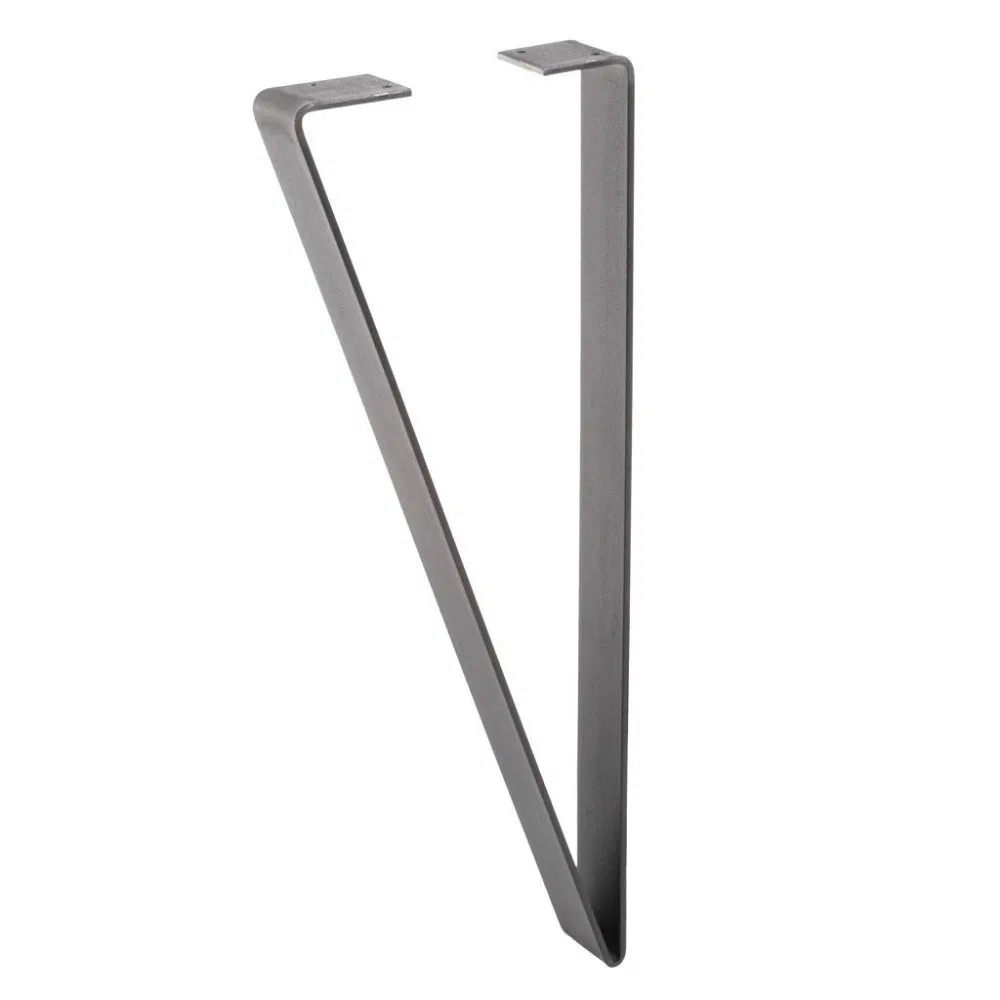 Nuevo dise&ntilde;o de mesa de hierro en forma de V, estilo industrial, patas de metal 