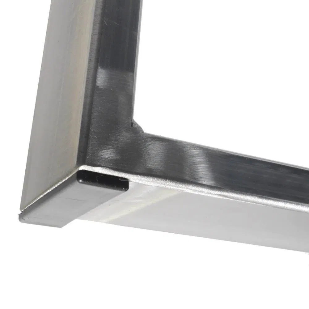 inoxidable Precio de f&aacute;brica Patas trapezoidales modernas para mesa de comedor de acero inoxidable 