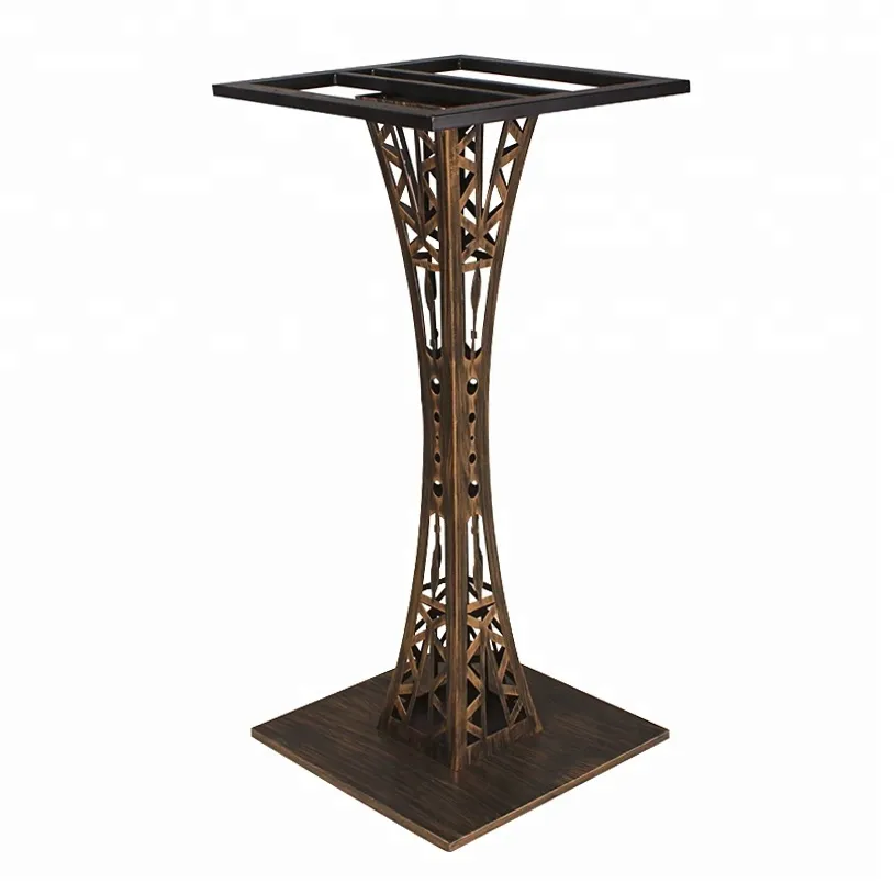 Base de mesa con revestimiento de hierro, precio barato 