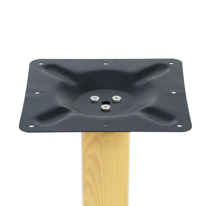 Patas de mesa de restaurante para muebles industriales redondas de color madera de 28 pulgadas para las ventas 