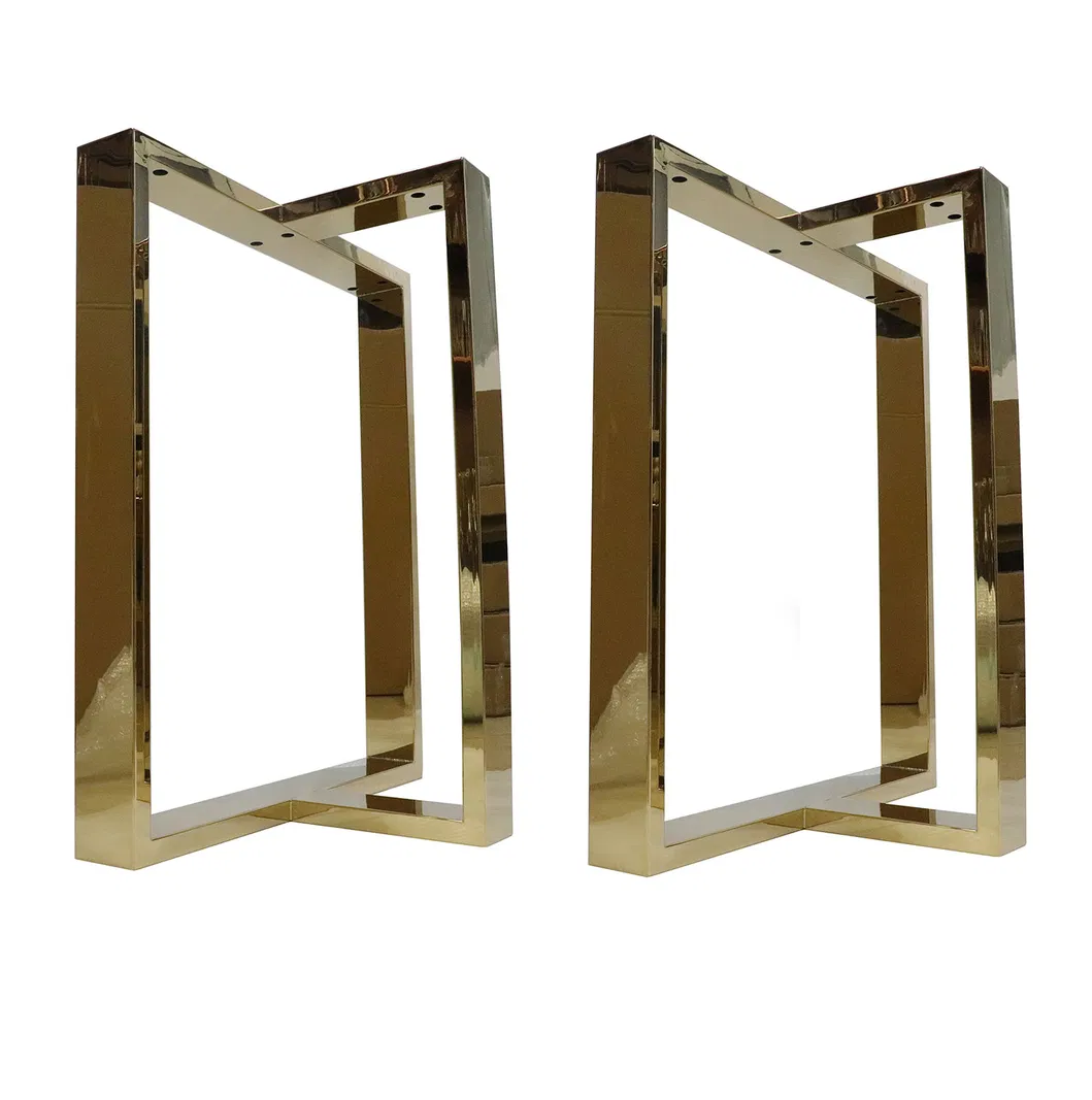 patas de mesa de metal dorado moderno de 