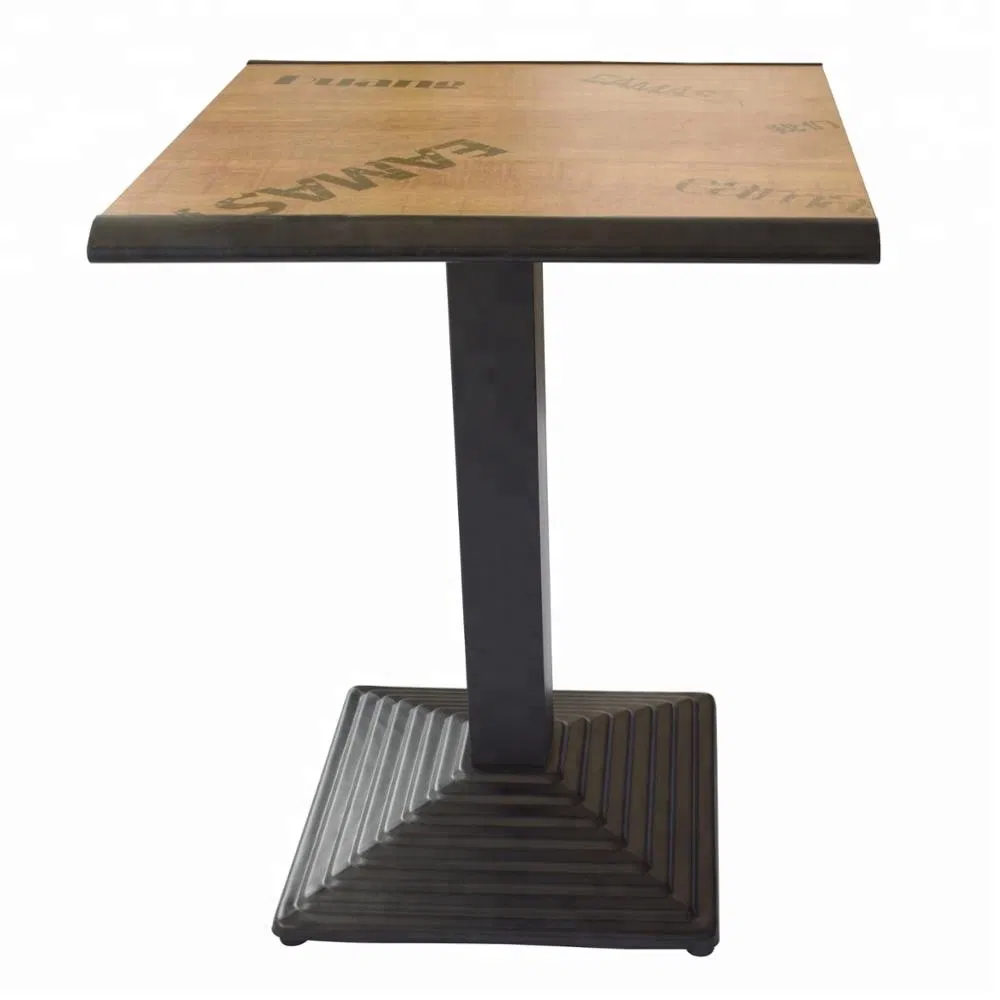 Venta al por mayor Muebles vendedores calientes Base de mesa de comedor de hierro negro con 
