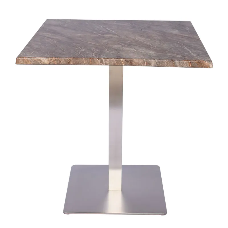 Accesorios para muebles Base para mesa de comedor de acero inoxidable moderna para vidrio 