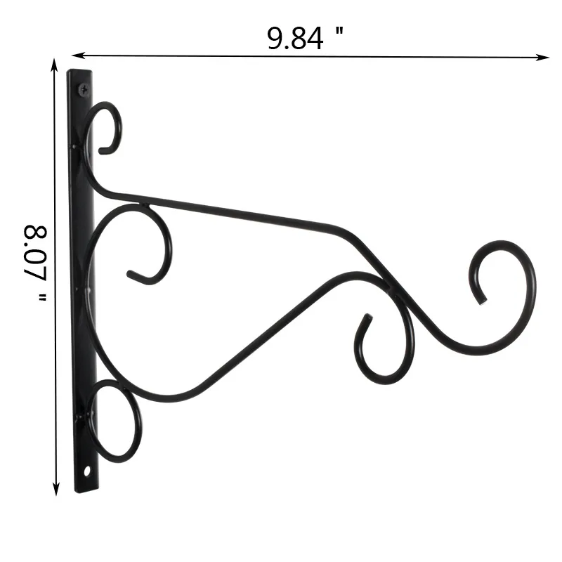 plantas colgantes, gancho para comederos de p&aacute;jaros Soportes de metal resistentes para jard&iacute;n, soporte para plantas colgantes, gancho 