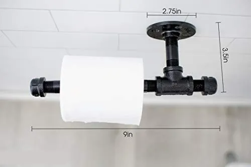 en pared de tubo r&uacute;stico, soporte de juego de accesorios de ba&ntilde;o, toallero 