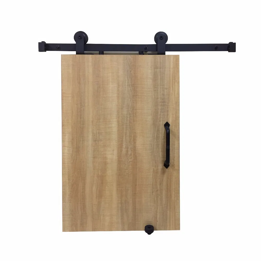 corrediza con riel plano de carbono plano Hardware para puertas corredizas de granero 