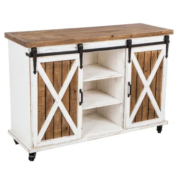 Mini gabinete con forma de herrajes para puertas corredizas de granero, 100 kg de capacidad, mini gabinete con forma de T, herrajes 