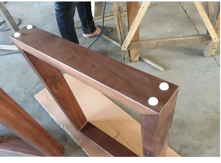 Patas de mesa de madera maciza sin terminar/Patas de mesa a la venta Patas de mesa de madera/exterior 