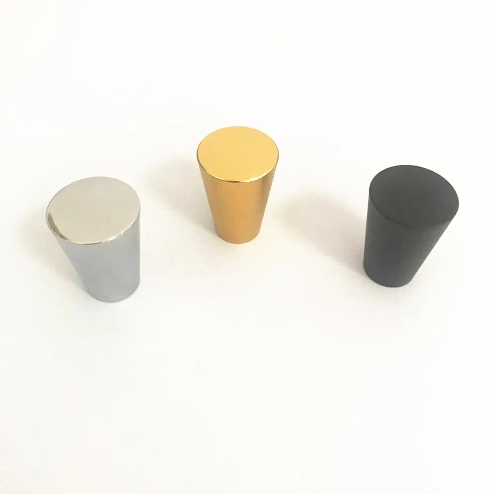 mate y lat&oacute;n dorado Muebles s&oacute;lidos Herrajes para cocina Perilla para cajones Cromo y negro 