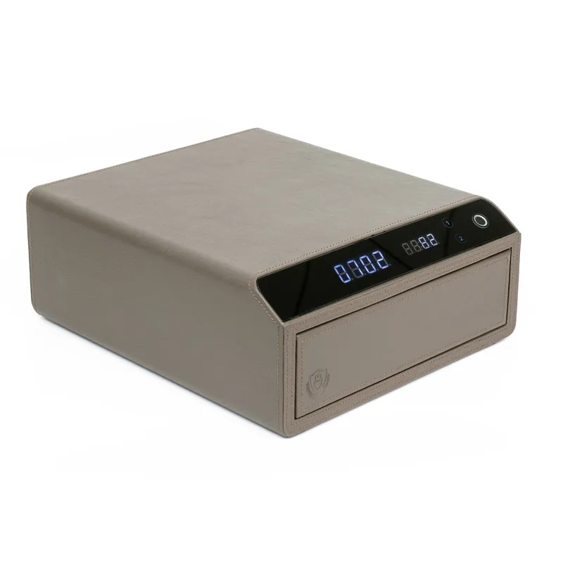 fuerte con caj&oacute;n de seguridad de joyer&iacute;a biom&eacute;trica digital Caja fuerte de cuero inteligente con 