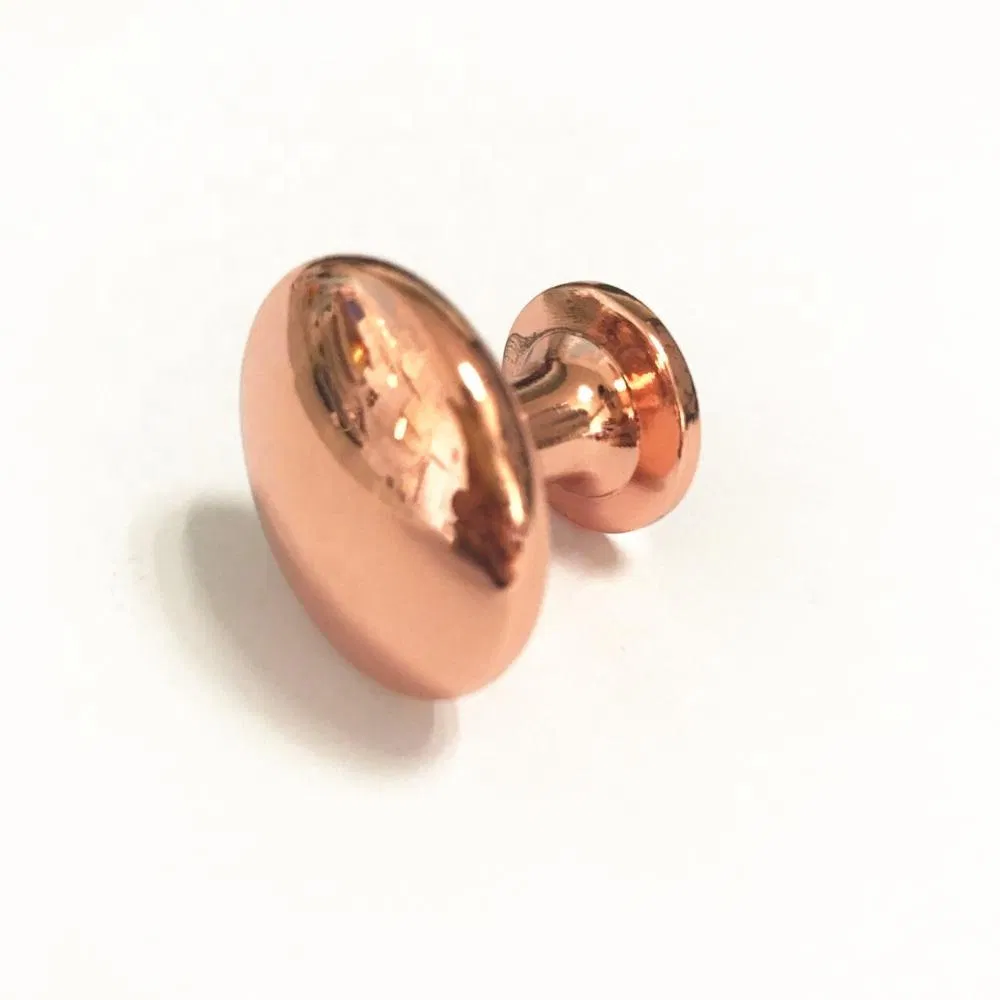 de los muebles Perilla redonda de la seta del caj&oacute;n del aparador del gabinete del oro rosa de 29 mm de di&aacute;metro Perilla redonda de la seta del caj&oacute;n del aparador del gabinete del oro rosa de 