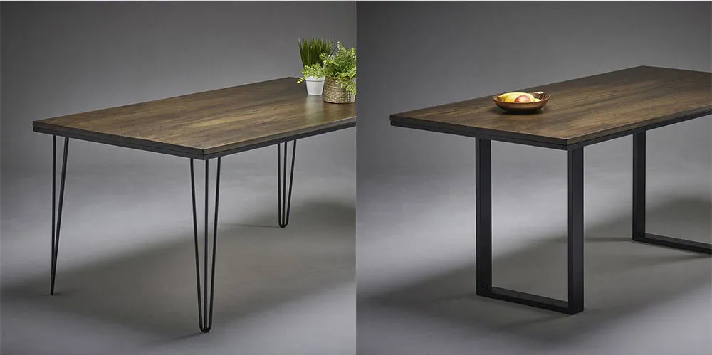 Comedor Escritorio Cuadrado Metal Moderno Patas de mesa de lujo Muebles Oficina Comedor Escritorio 
