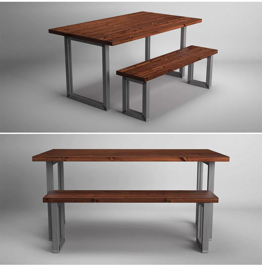 mesa de comedor de acero fundido Muebles 