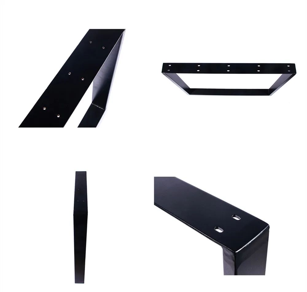 Muebles modernos industriales personalizados Patas de mesa de escritorio cuadradas trapezoidales Venta al por mayor Muebles modernos industriales personalizados Patas de mesa de escritorio cuadradas 