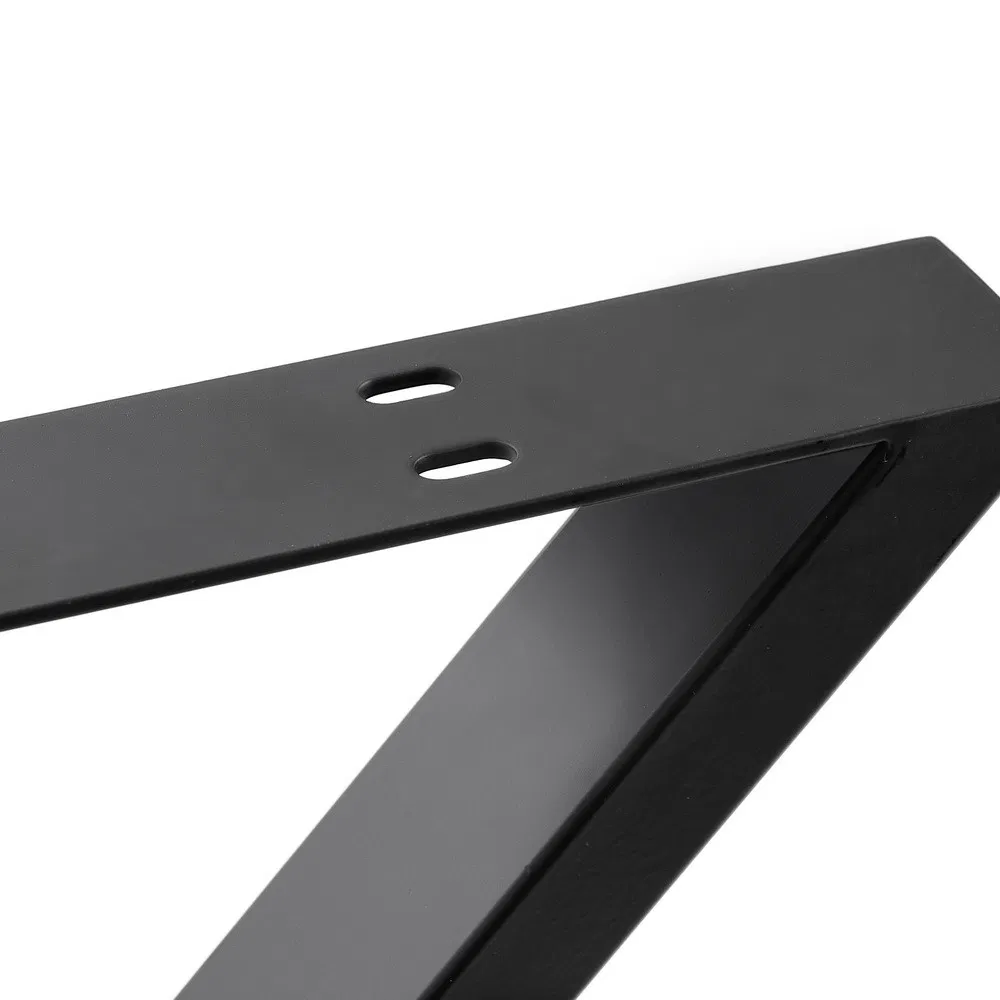estilo industrial, muebles de metal negro en forma de X, patas de base de mesa de acero, estilo industrial, 