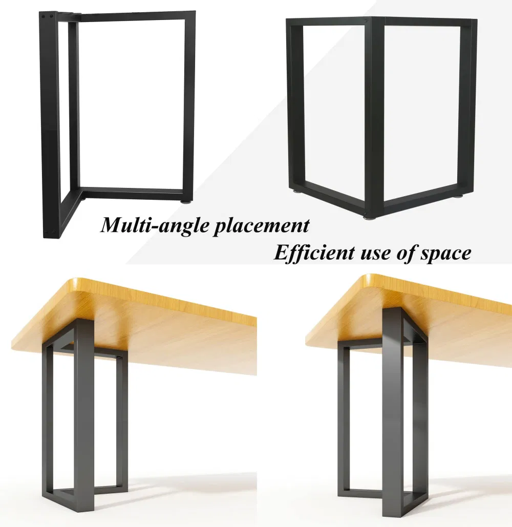 acero Patas de mesa de cocina industrial de acero negro Escritorio de computadora de oficina de 