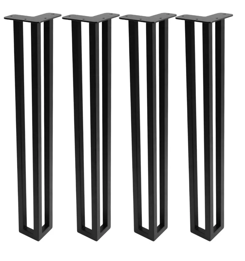 resistente de nuevo dise&ntilde;o Patas de mesa de metal con soporte de banco industrial resistente 