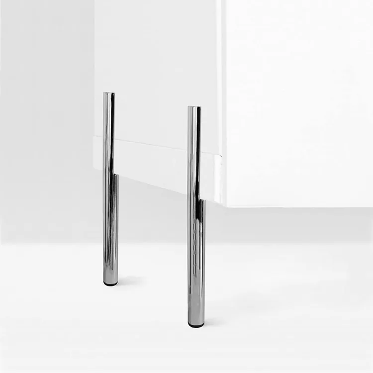 Living Room Furniture Legs Gold Steel Modern Elegant Design Herrajes para muebles Pata de silla cromada Pata de gabinete