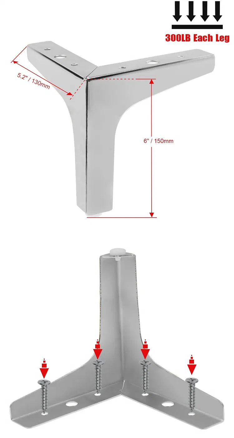 Pata de mesa de sof&aacute; Herrajes para muebles Accesorios para patas de muebles Patas de sof&aacute; Pata 