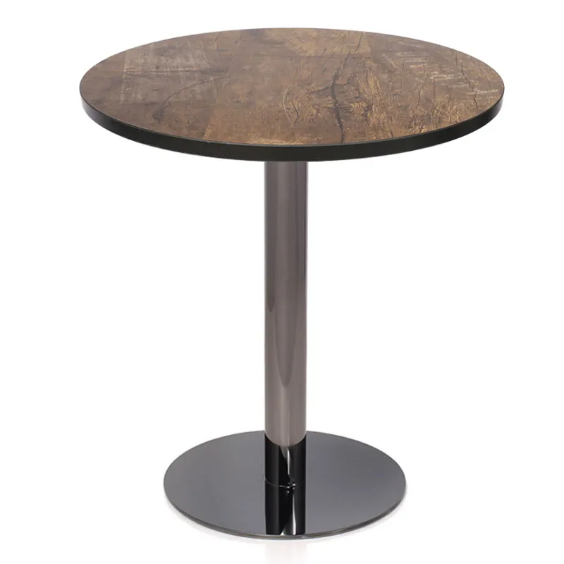 Venta al por mayor Base de mesa de metal para caf&eacute; y cafeter&iacute;a, redonda y moderna, de 