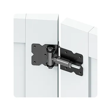 Bisagras de puerta de jard&iacute;n negras Uso para puerta de valla de vinilo 