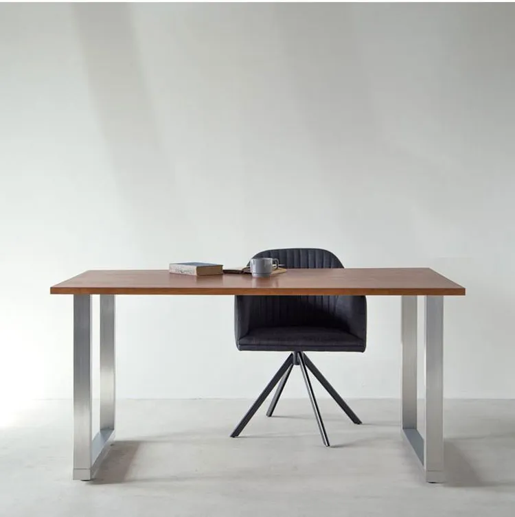 acero inoxidable Muebles Cepillado Pulido Cuadrado Consola Extremo Banco lateral Caf&eacute; Patas de mesa de acero inoxidable Muebles 