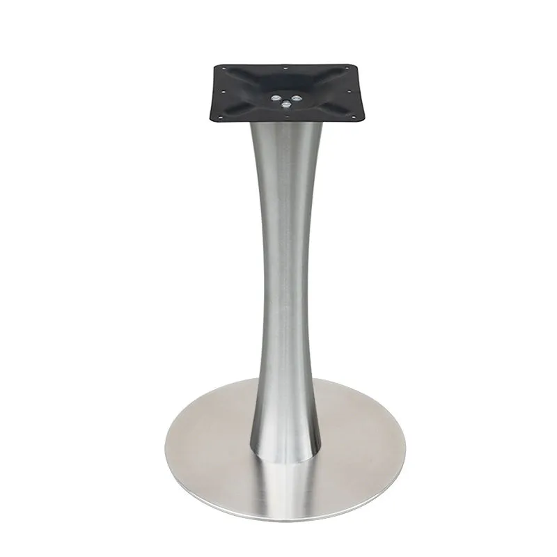 Base moderna de mesa de comedor redonda de acero inoxidable 