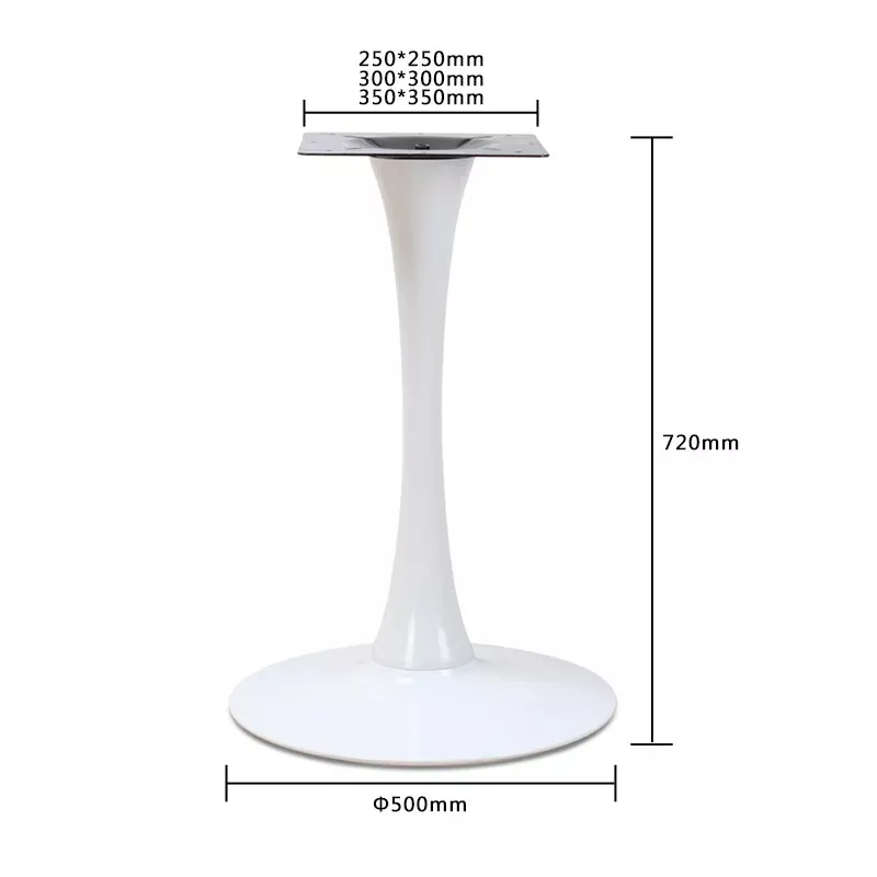 hierro Base de mesa de comedor con forma de tulip&aacute;n Patas de muebles de metal 