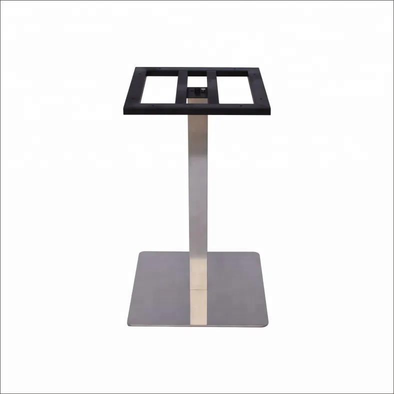 Accesorios para muebles Base para mesa de comedor de acero inoxidable moderna para vidrio 