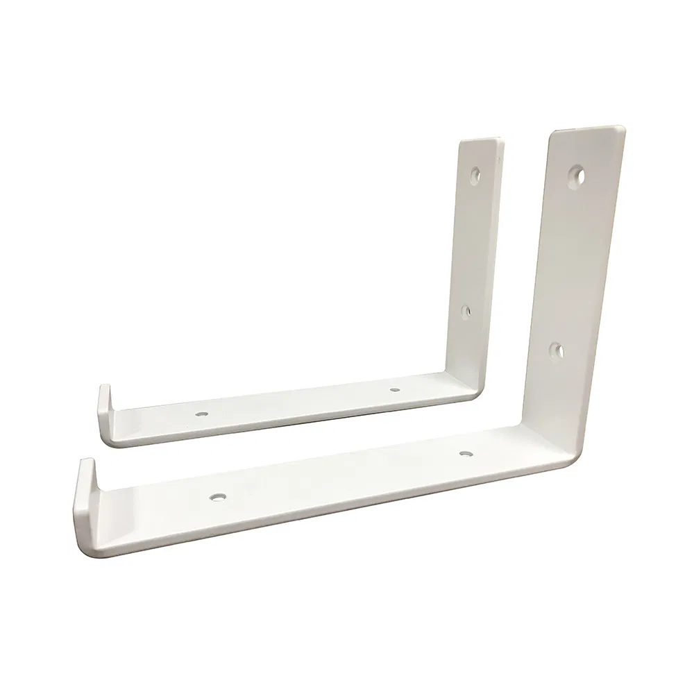 Soporte para estante flotante con acabado en blanco brillante Soportes 