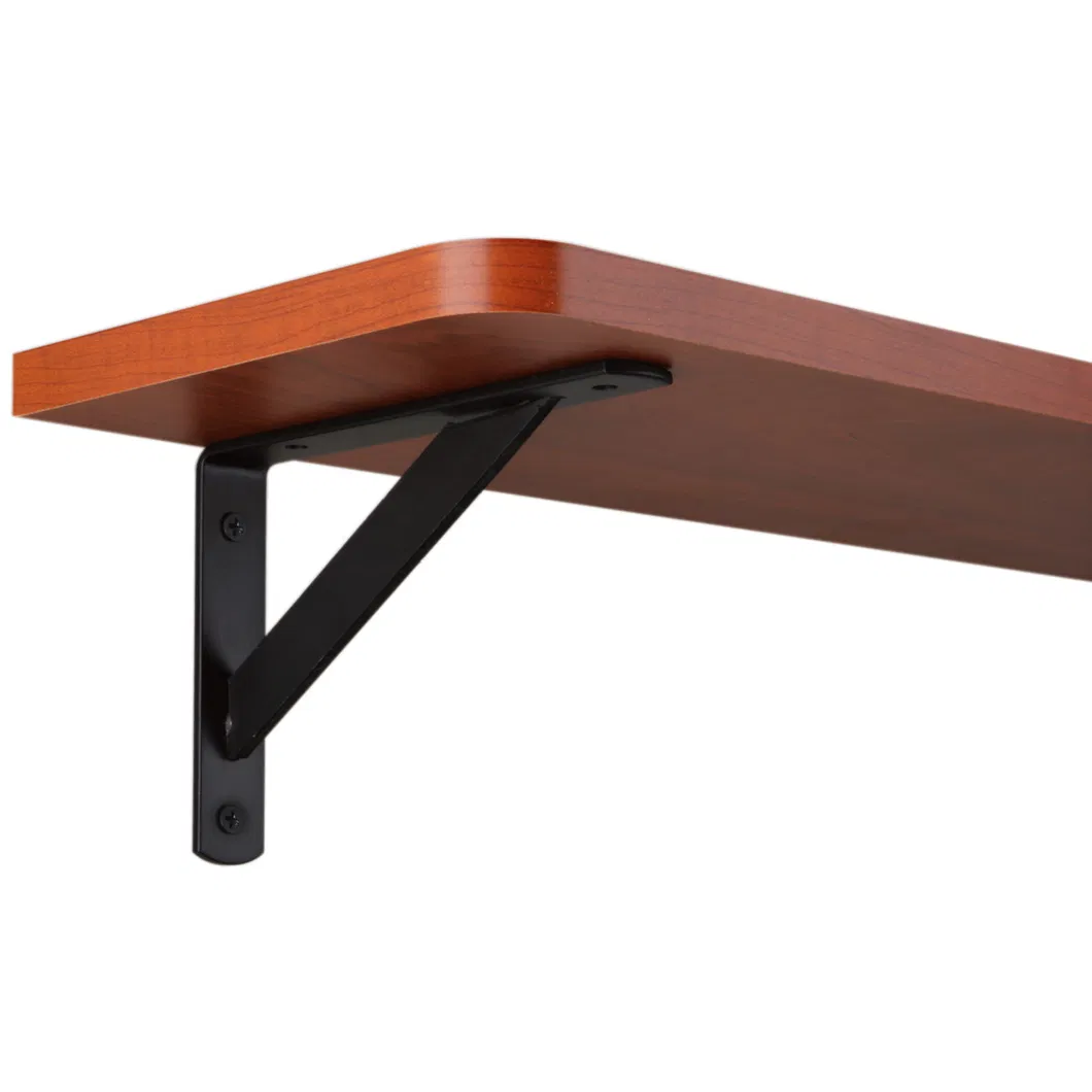 Soporte de estante de pared flotante de metal de hierro con recubrimiento en polvo Soporte de estante Soporte de estante 