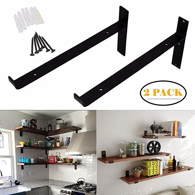 estante de hierro Soporte triangular para puerta de madera Soportes de pared 