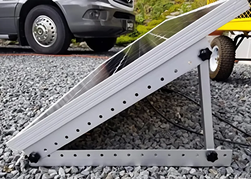 triangular de aluminio ajustable para panel solar de 100W Panel solar triangular de aluminio Soporte de montaje para techo 