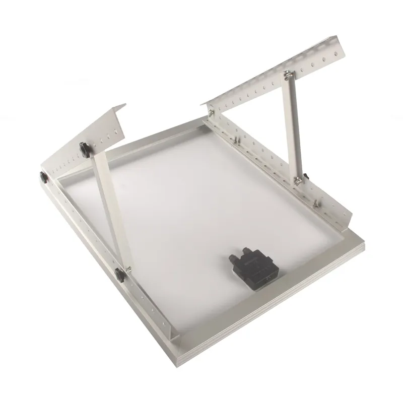 triangular de aluminio Ajustable para panel solar de 100W Soporte de montaje en techo 