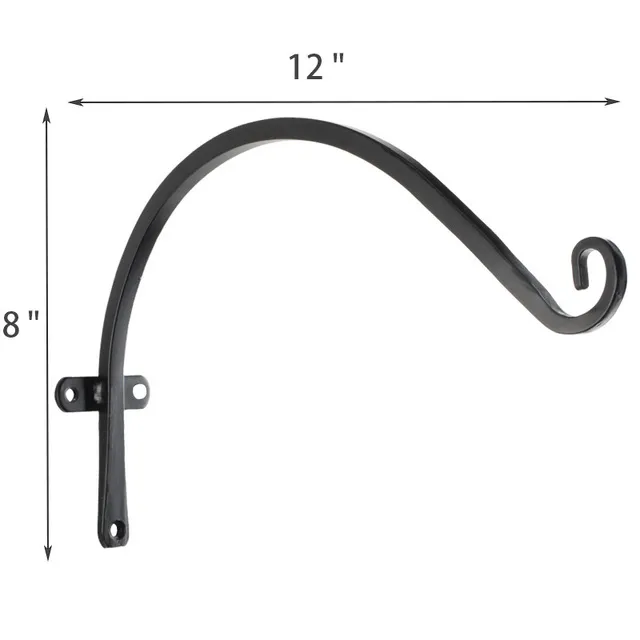 Soporte para plantas para colgar en la pared de metal para jard&iacute;n al aire libre Soporte triangular con varilla 