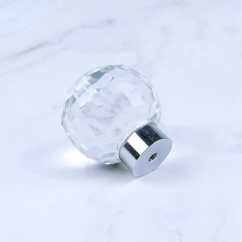 de relleno plana con pomos de cristales Tiradores para armarios de cristal Tiradores para puertas de armario con cabeza de relleno plana con pomos de 