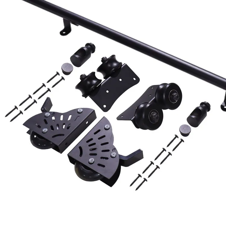 kit de herrajes para escalera corrediza de acero de 4m 