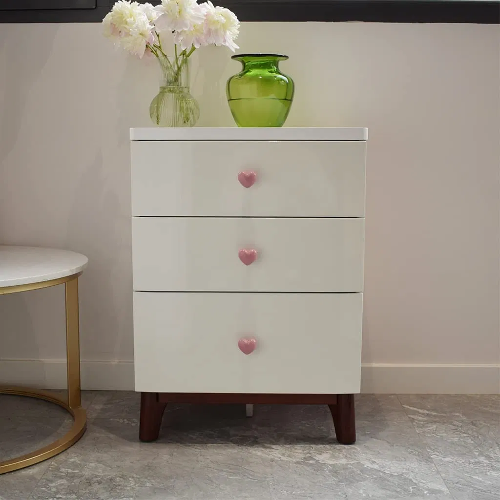 muebles de cer&aacute;mica con forma de coraz&oacute;n para ni&ntilde;os Perilla de gabinete de dibujos animados 