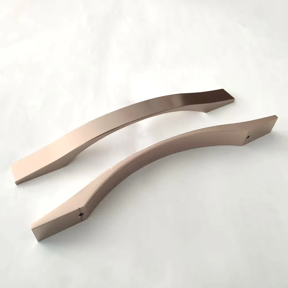 cuadrados de lat&oacute;n color oro rosa Tiradores para puertas de gabinetes de muebles Hardware 