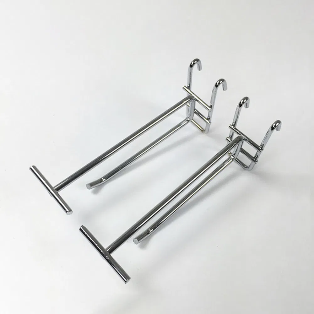 de metal para exhibici&oacute;n Ganchos para exhibici&oacute;n minorista con etiqueta de precio Gancho de exhibici&oacute;n cromado para exhibici&oacute;n al por menor Ganchos para exhibici&oacute;n minorista con etiqueta de precio 